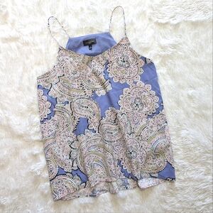 The Limited Lavender Paisley Print Flowy Cami Blouse
